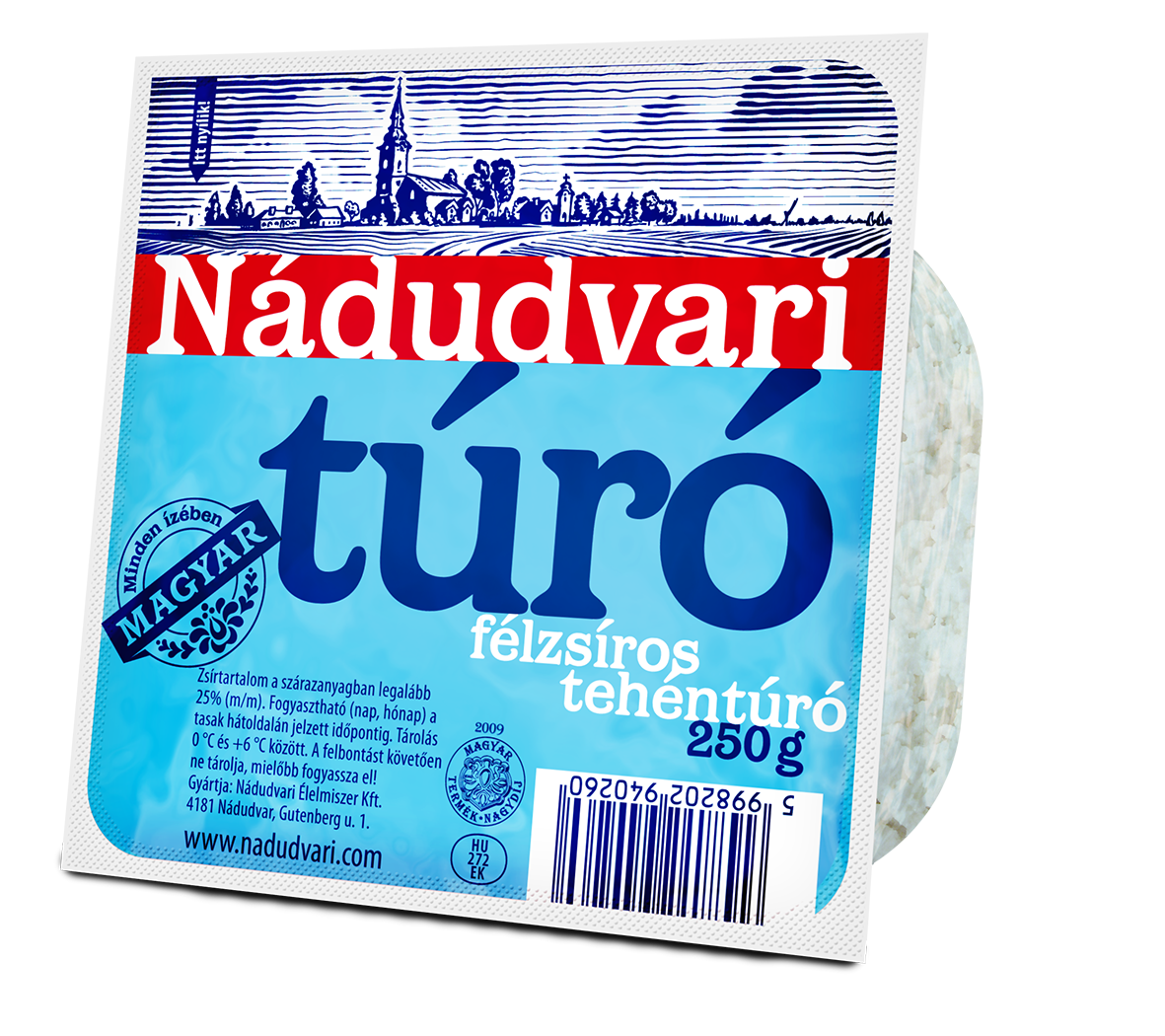 Nádudvari félzsíros túró 250g